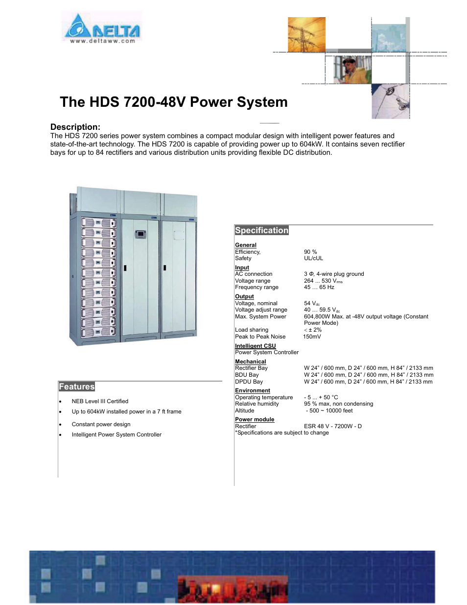 Delta HDS 7200 User Manual | 1 page