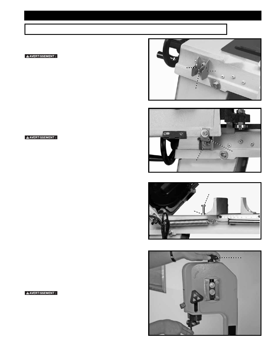 Fonctionnement, L'operation controle de le et les ajustement s | Delta 20-330 User Manual | Page 31 / 64