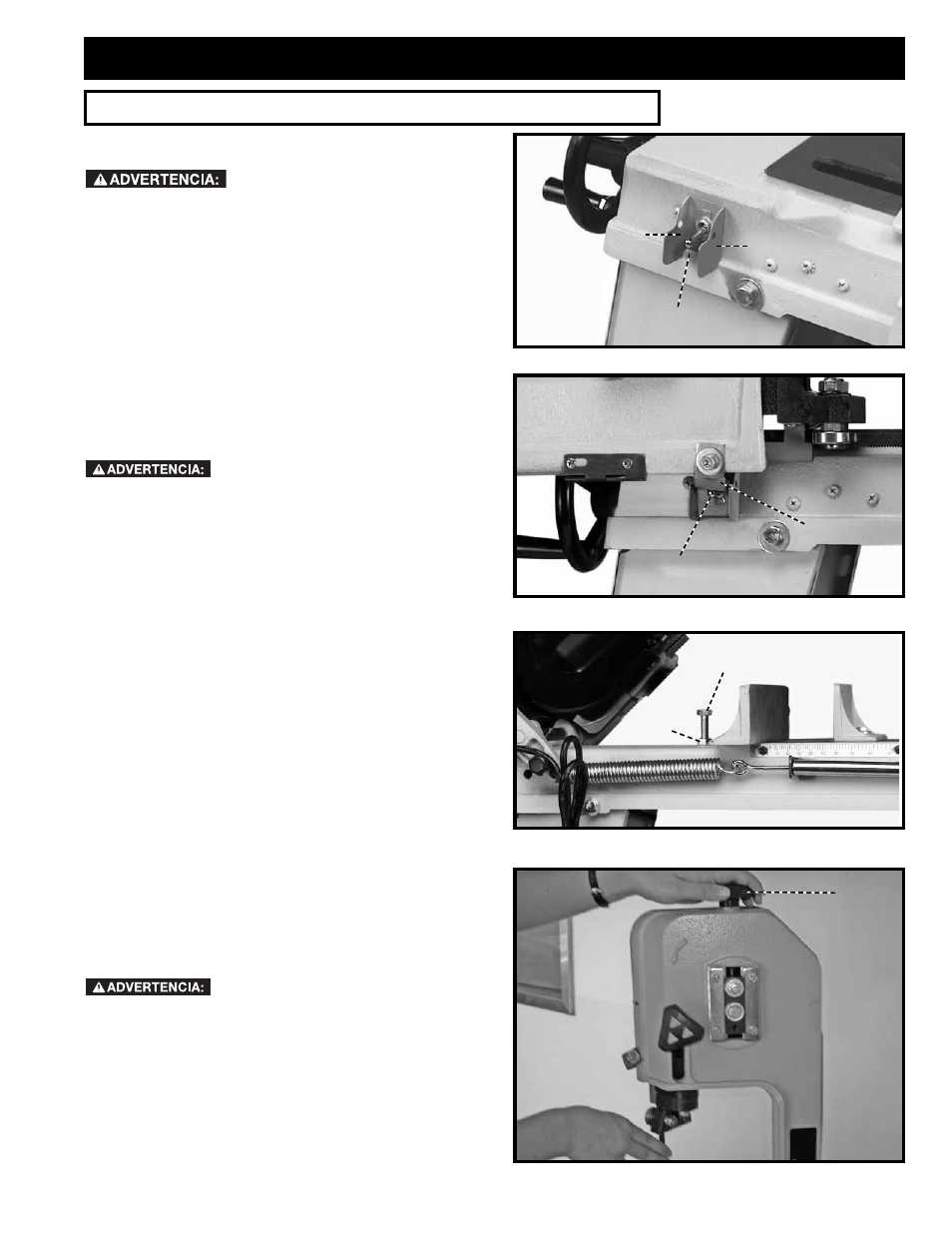 Operación, Controles y ajustes operacionales | Delta 20-330 User Manual | Page 51 / 64