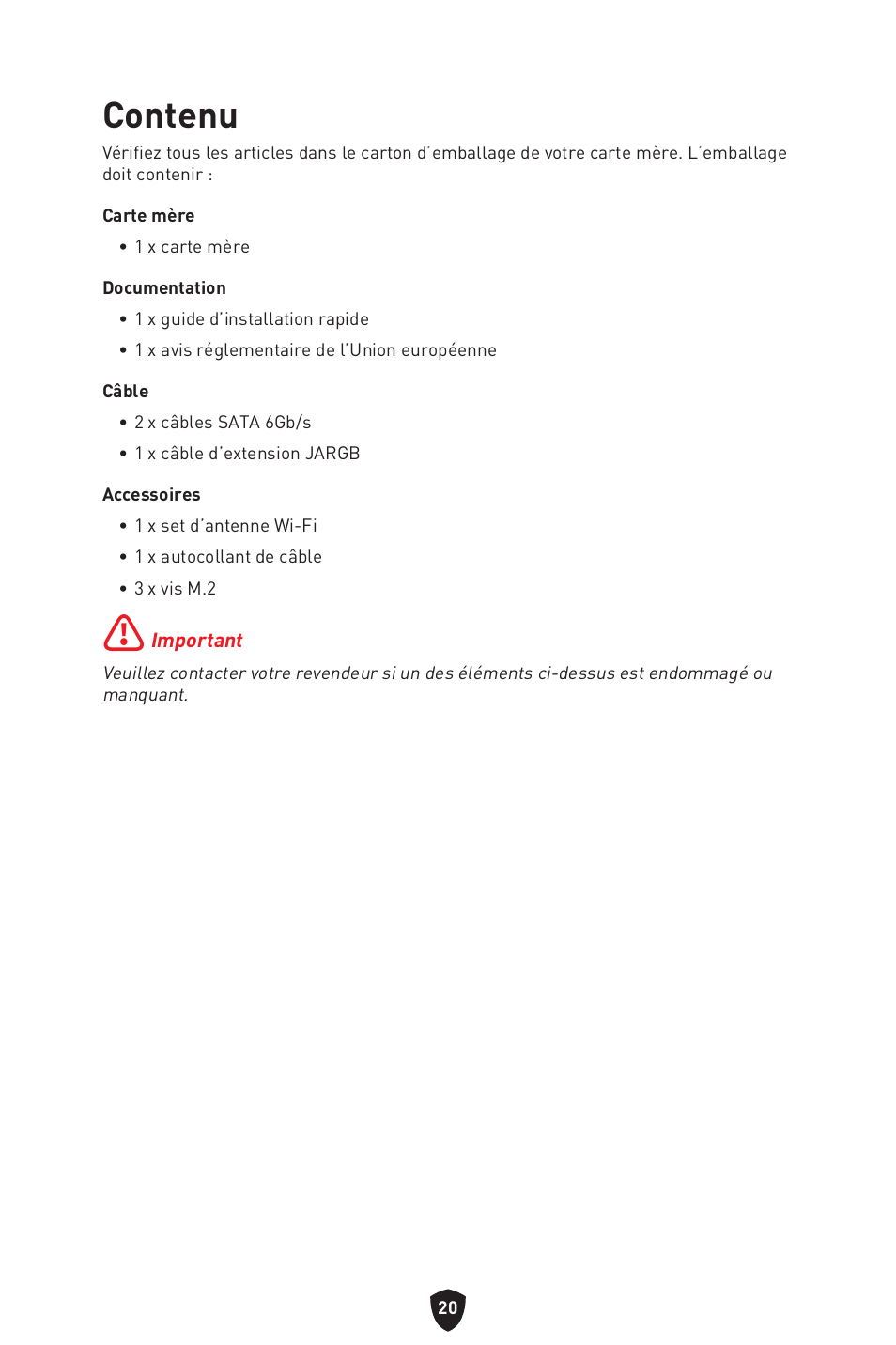 Contenu | MSI MPG B650I EDGE WIFI AM5 Mini-ITX Motherboard User Manual | Page 118 / 397