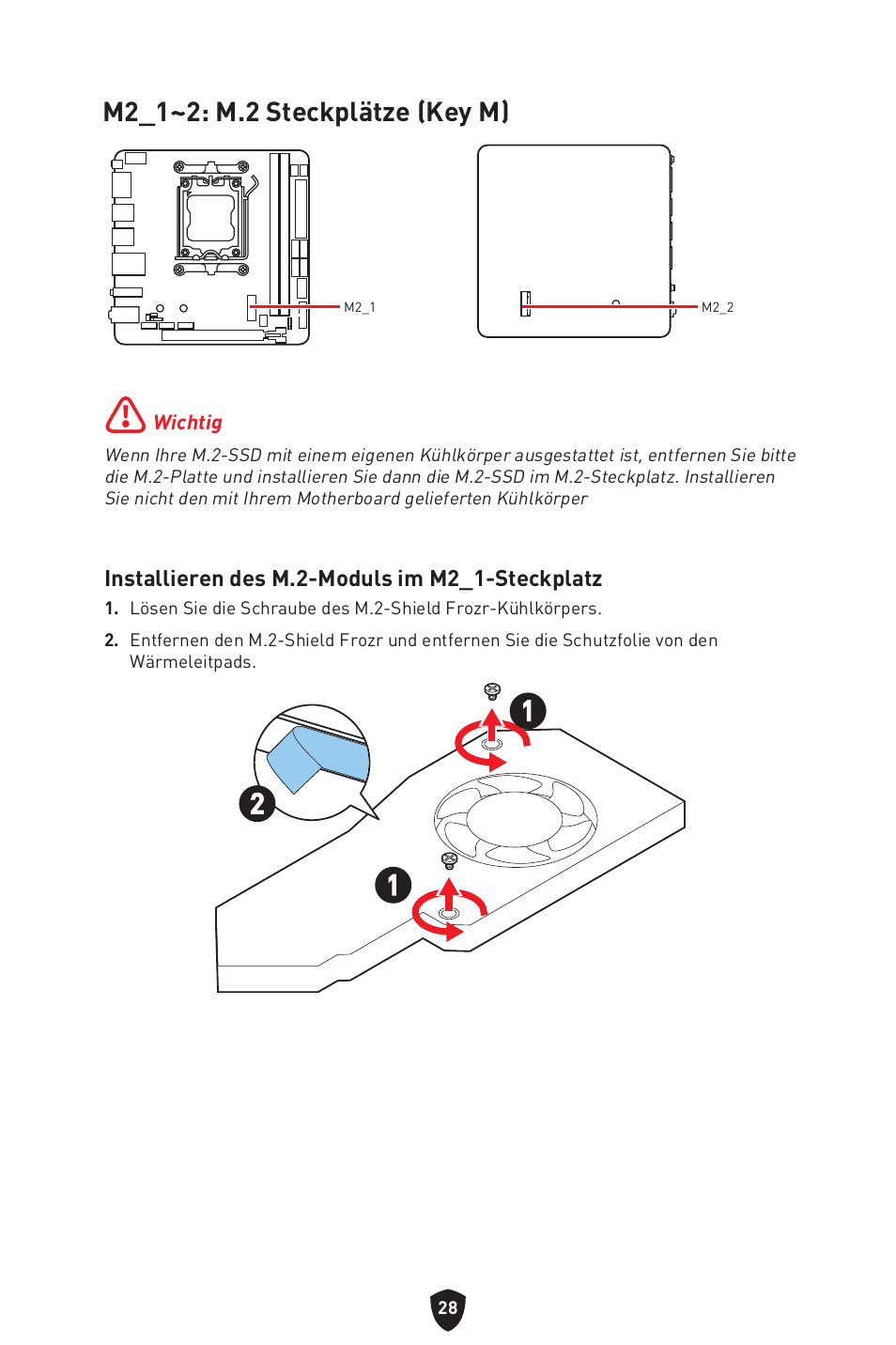M2_1~2: m.2 steckplätze (key m) | MSI MPG B650I EDGE WIFI AM5 Mini-ITX Motherboard User Manual | Page 78 / 397
