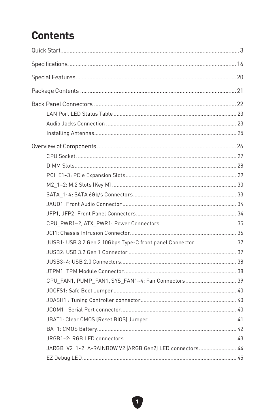 MSI B650 GAMING PLUS WIFI AM5 ATX Motherboard User Manual | Page 3 / 436