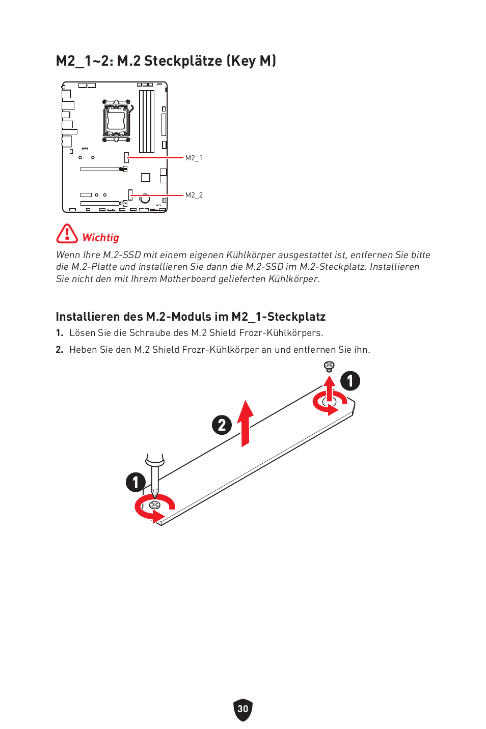 M2_1~2: m.2 steckplätze (key m) | MSI B650 GAMING PLUS WIFI AM5 ATX Motherboard User Manual | Page 85 / 436