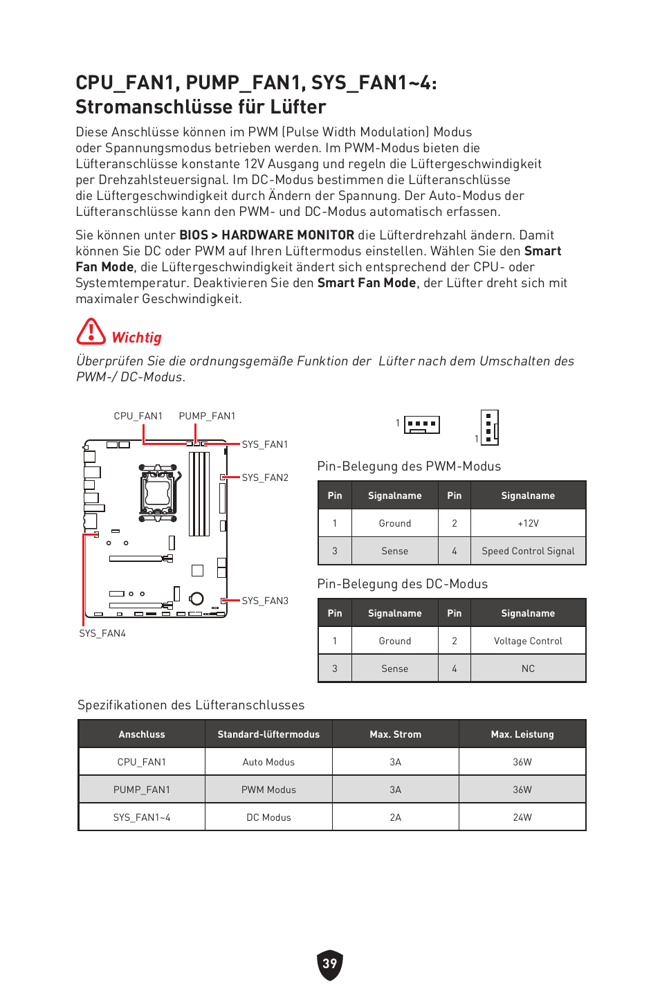 Wichtig | MSI B650 GAMING PLUS WIFI AM5 ATX Motherboard User Manual | Page 94 / 436