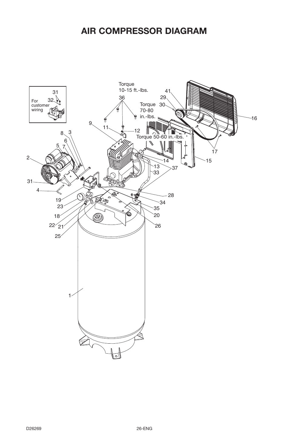 Air compressor diagram | Delta 66-750 User Manual | Page 26 / 30