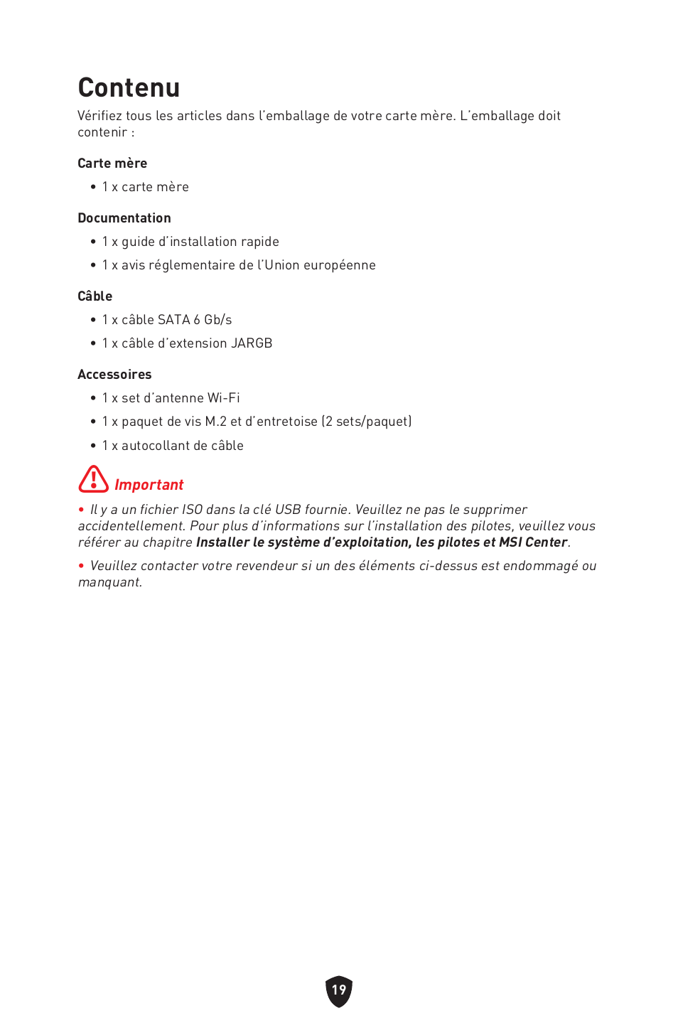 Contenu | MSI MPG B760I EDGE WIFI LGA 1700 Mini-ITX Motherboard User Manual | Page 119 / 405