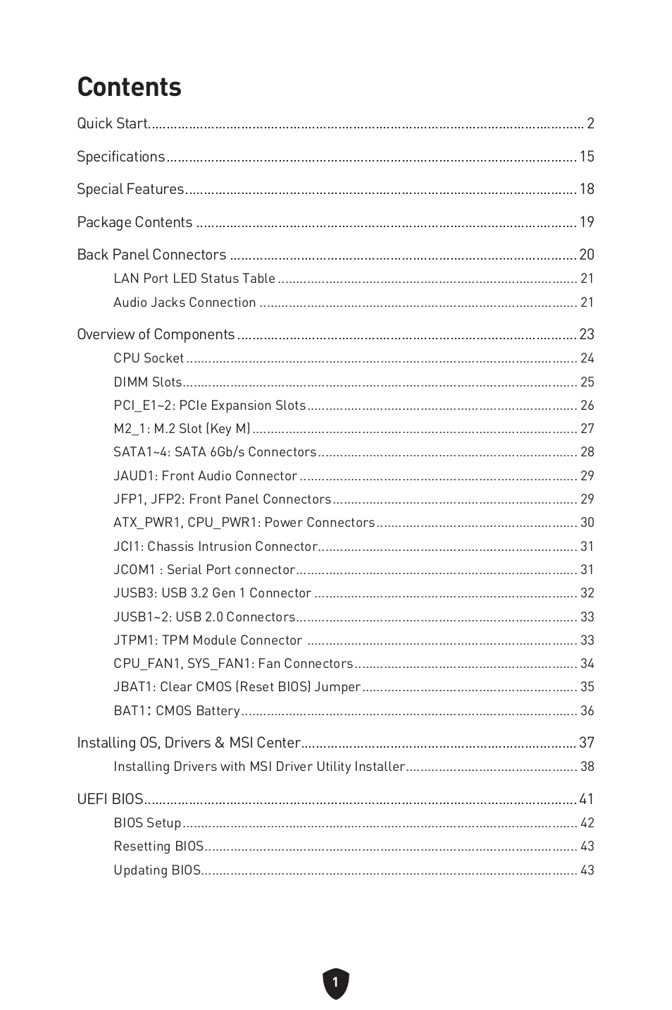 MSI B450M-A PRO MAX II Micro-ATX Motherboard User Manual | Page 3 / 362