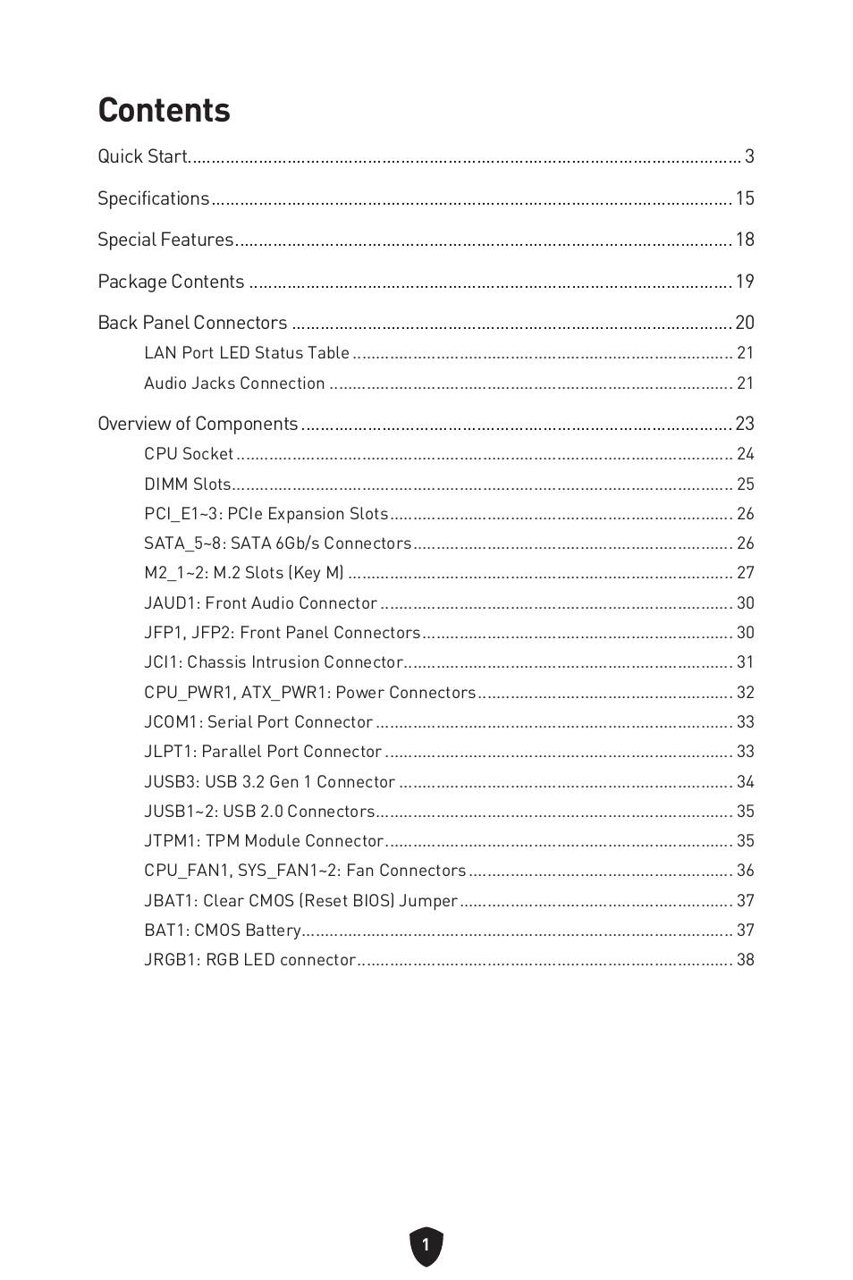 MSI PRO B760M-P DDR4 LGA 1700 Micro-ATX Motherboard User Manual | Page 3 / 386