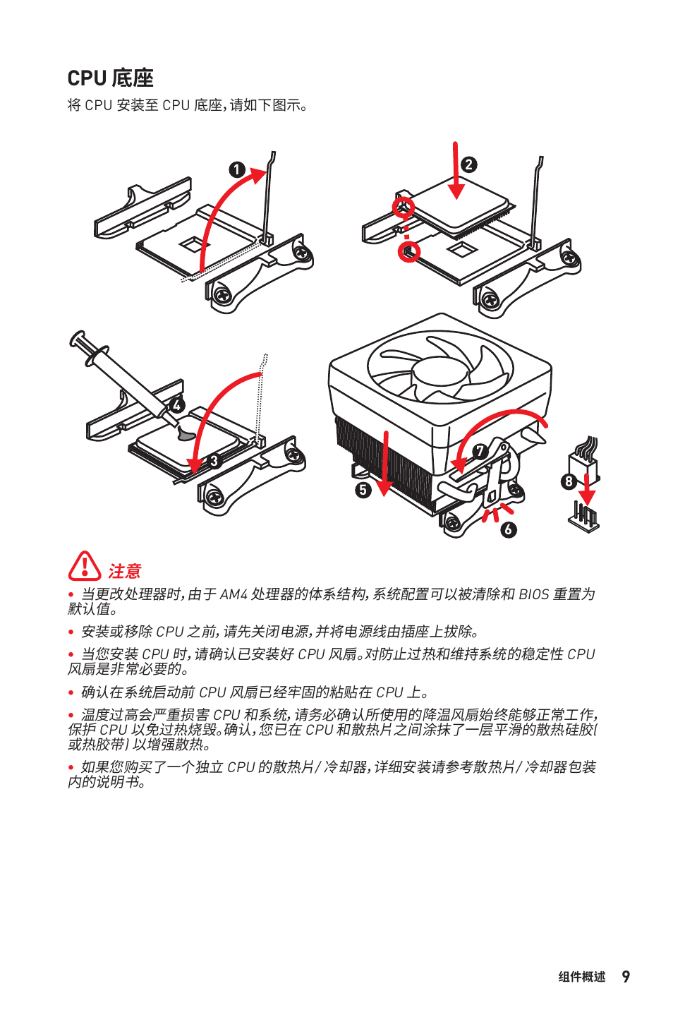 Cpu 底座 | MSI B450M-A PRO MAX AM4 Micro-ATX Motherboard User Manual | Page 109 / 165