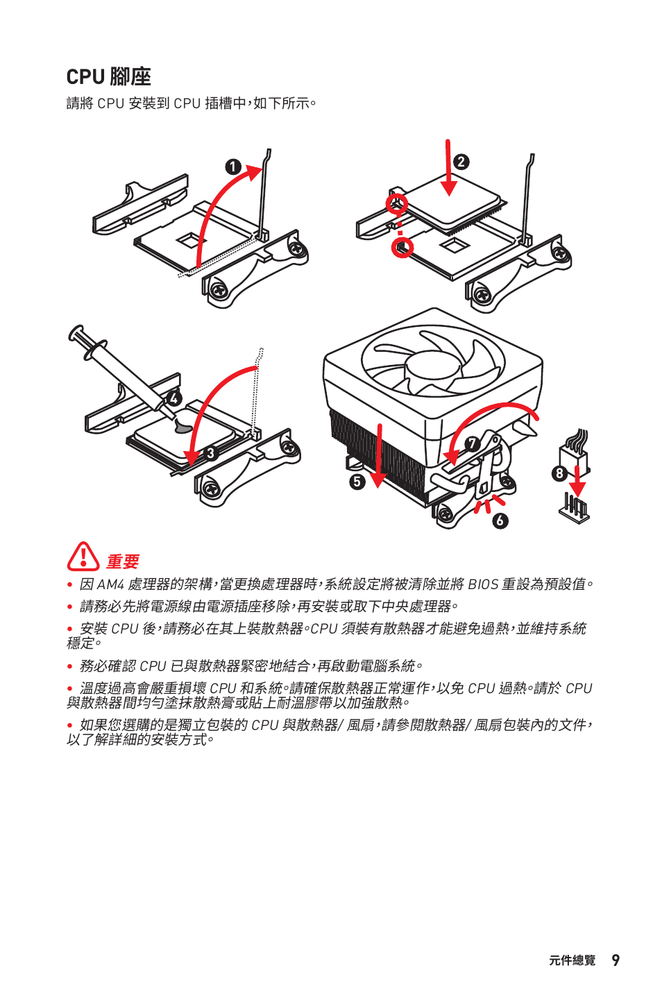 Cpu 腳座 | MSI B450M-A PRO MAX AM4 Micro-ATX Motherboard User Manual | Page 129 / 165