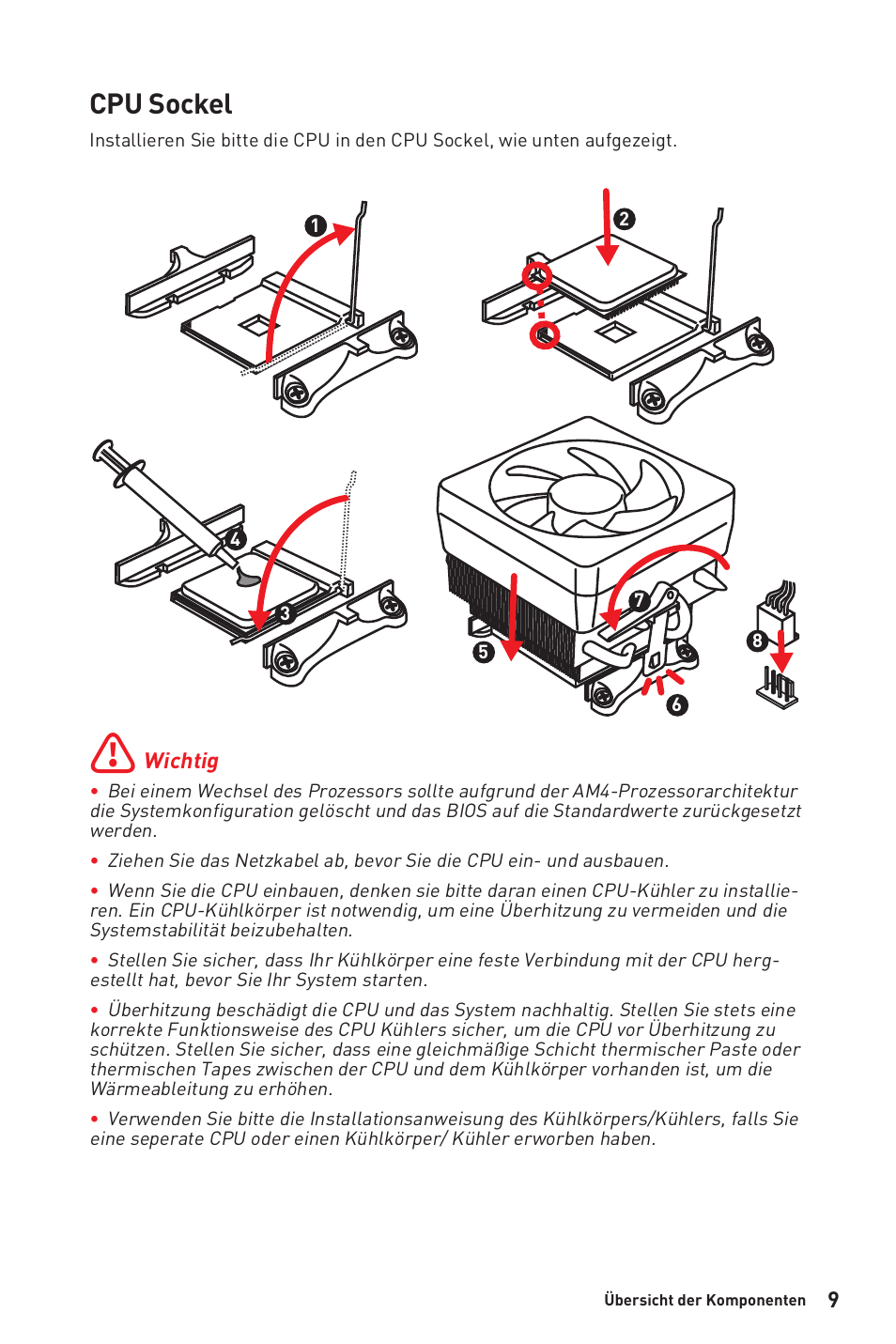 Cpu sockel | MSI B450M-A PRO MAX AM4 Micro-ATX Motherboard User Manual | Page 69 / 165