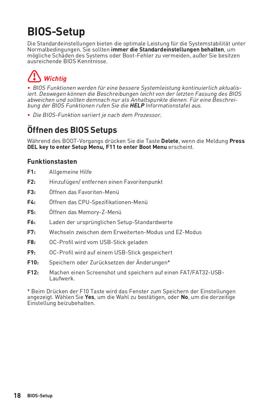 Bios-setup, Öffnen des bios setups | MSI B450M-A PRO MAX AM4 Micro-ATX Motherboard User Manual | Page 78 / 165