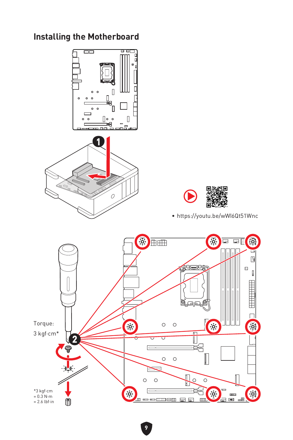 Installing the motherboard 1 1 | MSI MPG Z790 CARBON WIFI LGA 1700 ATX Motherboard User Manual | Page 11 / 524