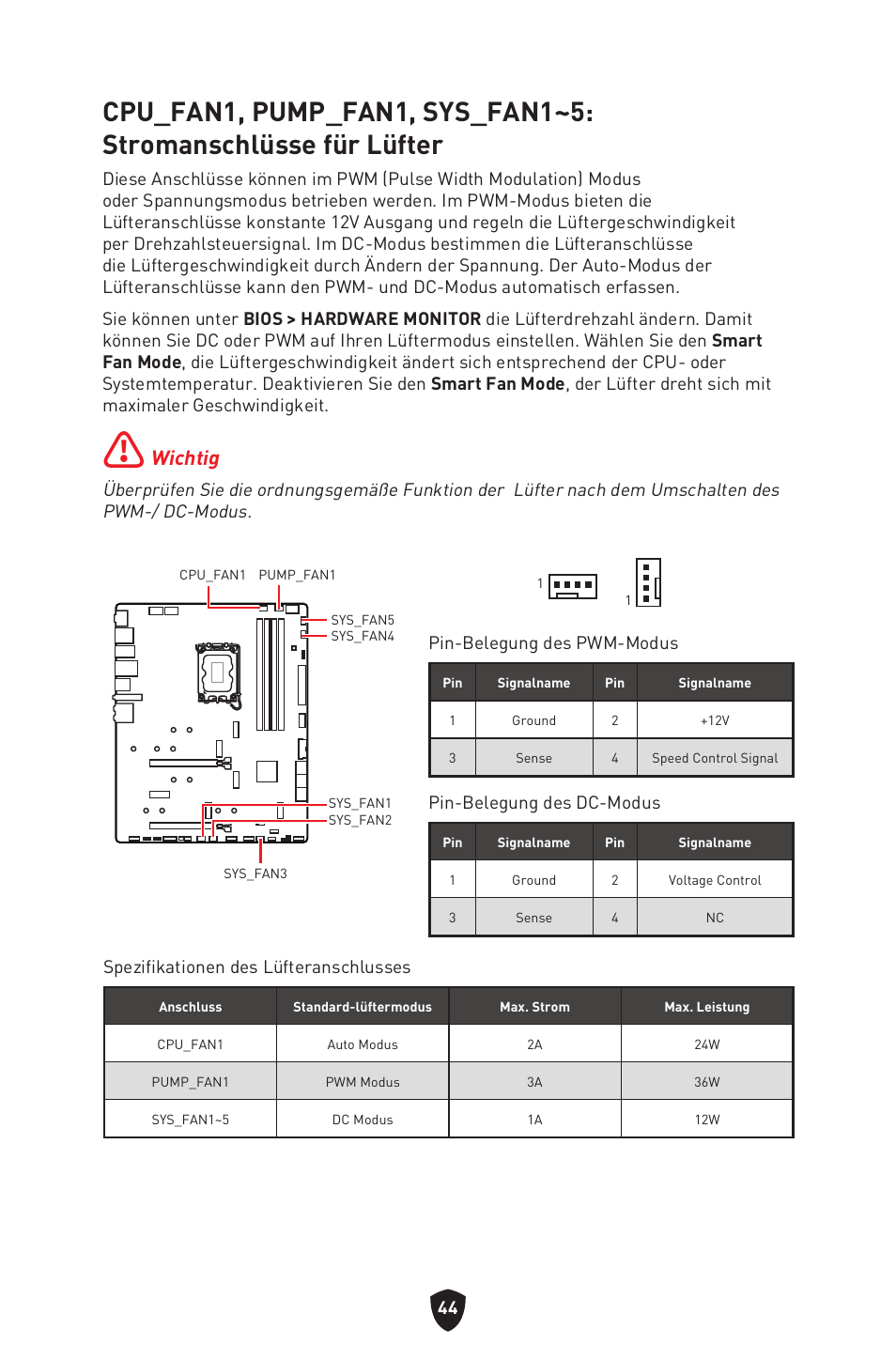 Wichtig | MSI MPG Z790 CARBON WIFI LGA 1700 ATX Motherboard User Manual | Page 110 / 524