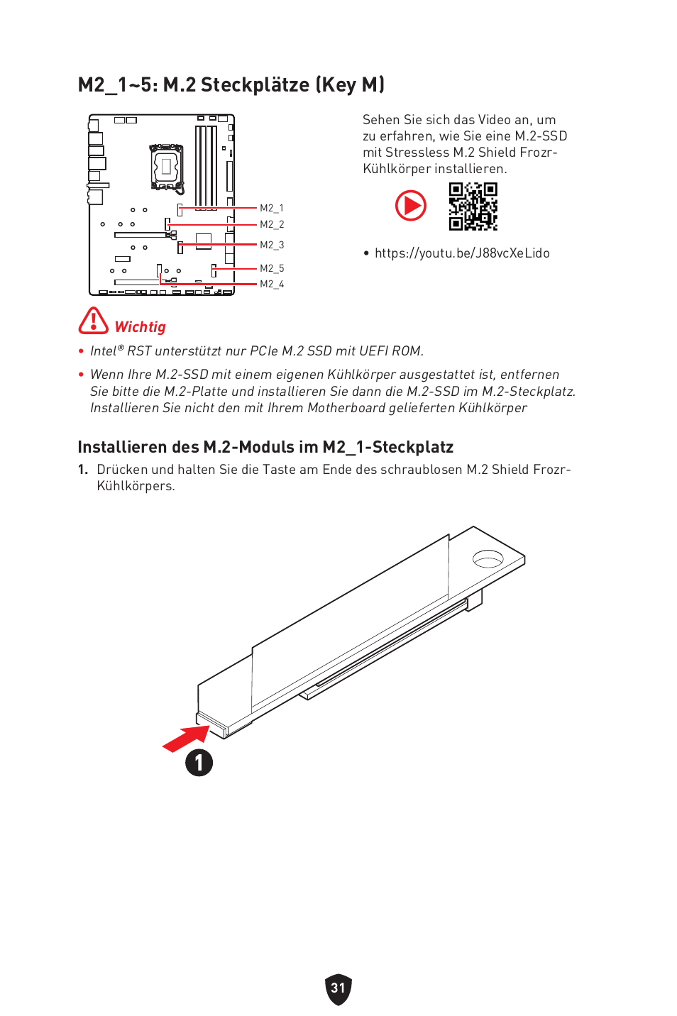 M2_1~5: m.2 steckplätze (key m) | MSI MPG Z790 CARBON WIFI LGA 1700 ATX Motherboard User Manual | Page 97 / 524