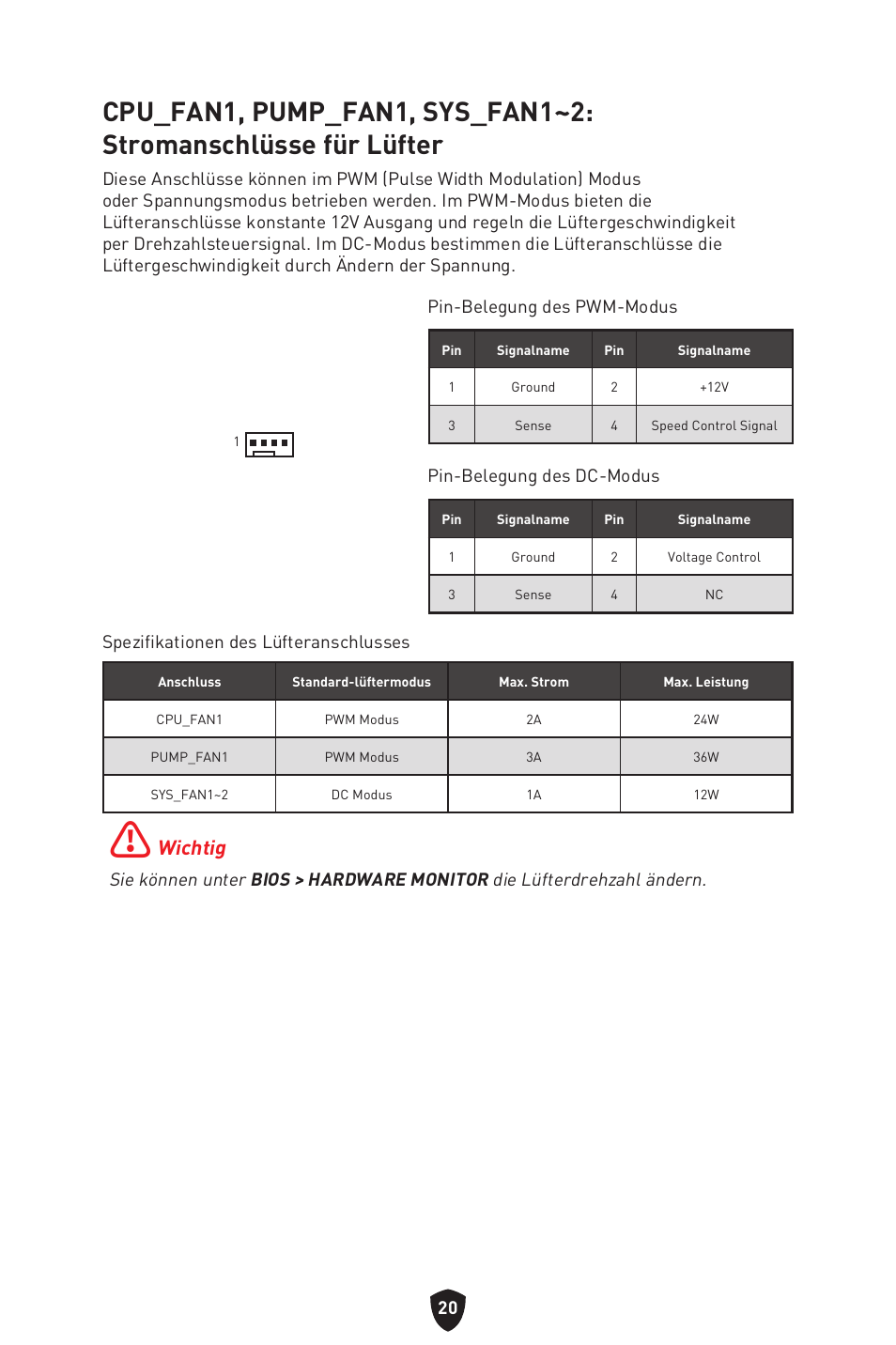 Wichtig | MSI MAG B660M MORTAR WIFI DDR4 Micro-ATX Motherboard User Manual | Page 116 / 262