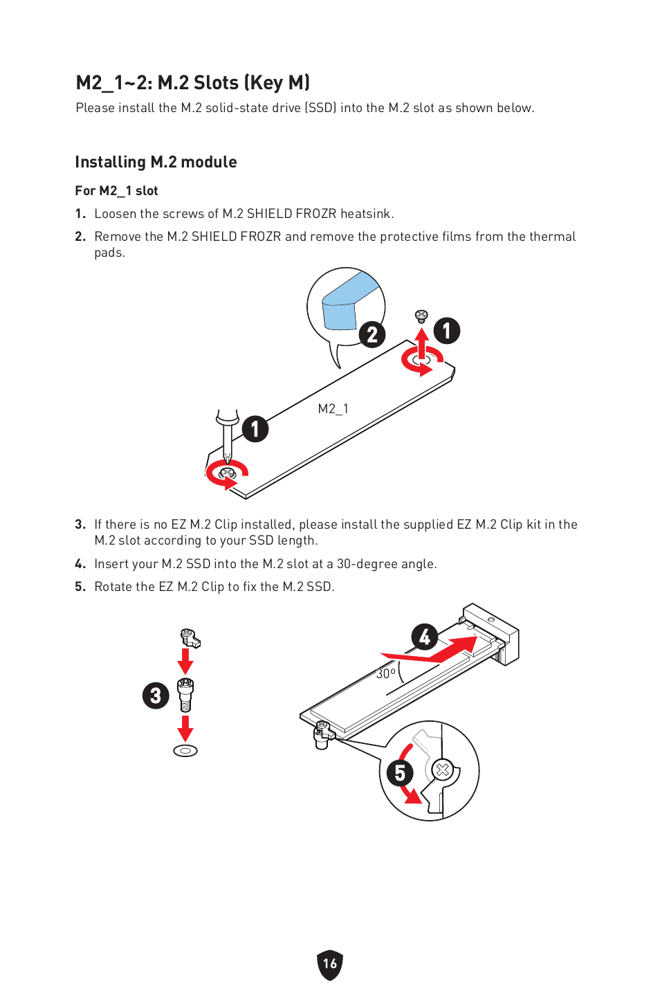 M2_1~2: m.2 slots (key m) | MSI MAG B660M MORTAR WIFI DDR4 Micro-ATX Motherboard User Manual | Page 18 / 262