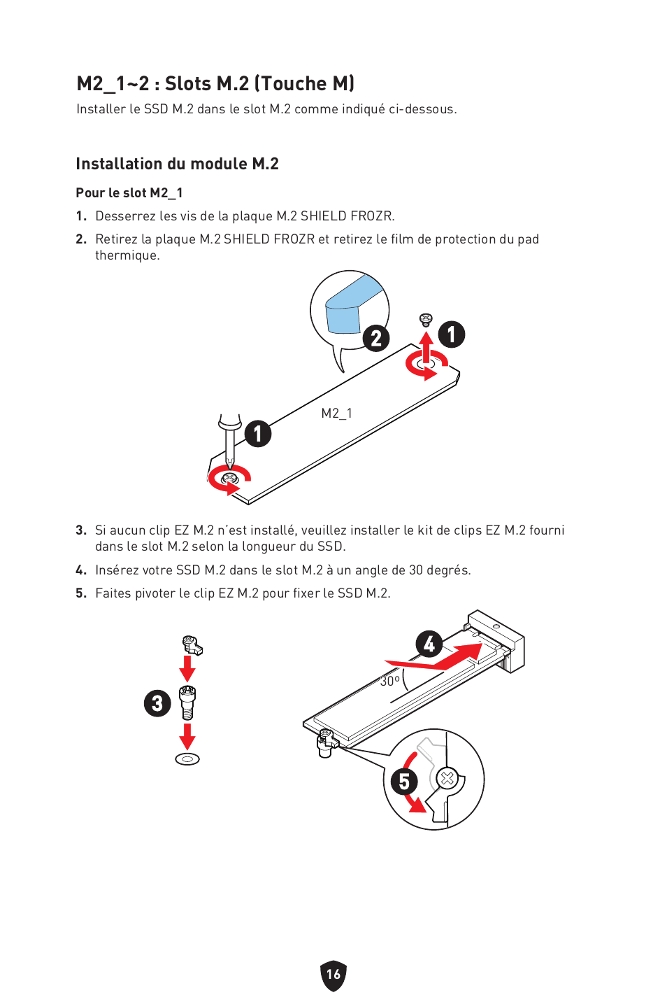 M2_1~2 : slots m.2 (touche m) | MSI MAG B660M MORTAR WIFI DDR4 Micro-ATX Motherboard User Manual | Page 80 / 262