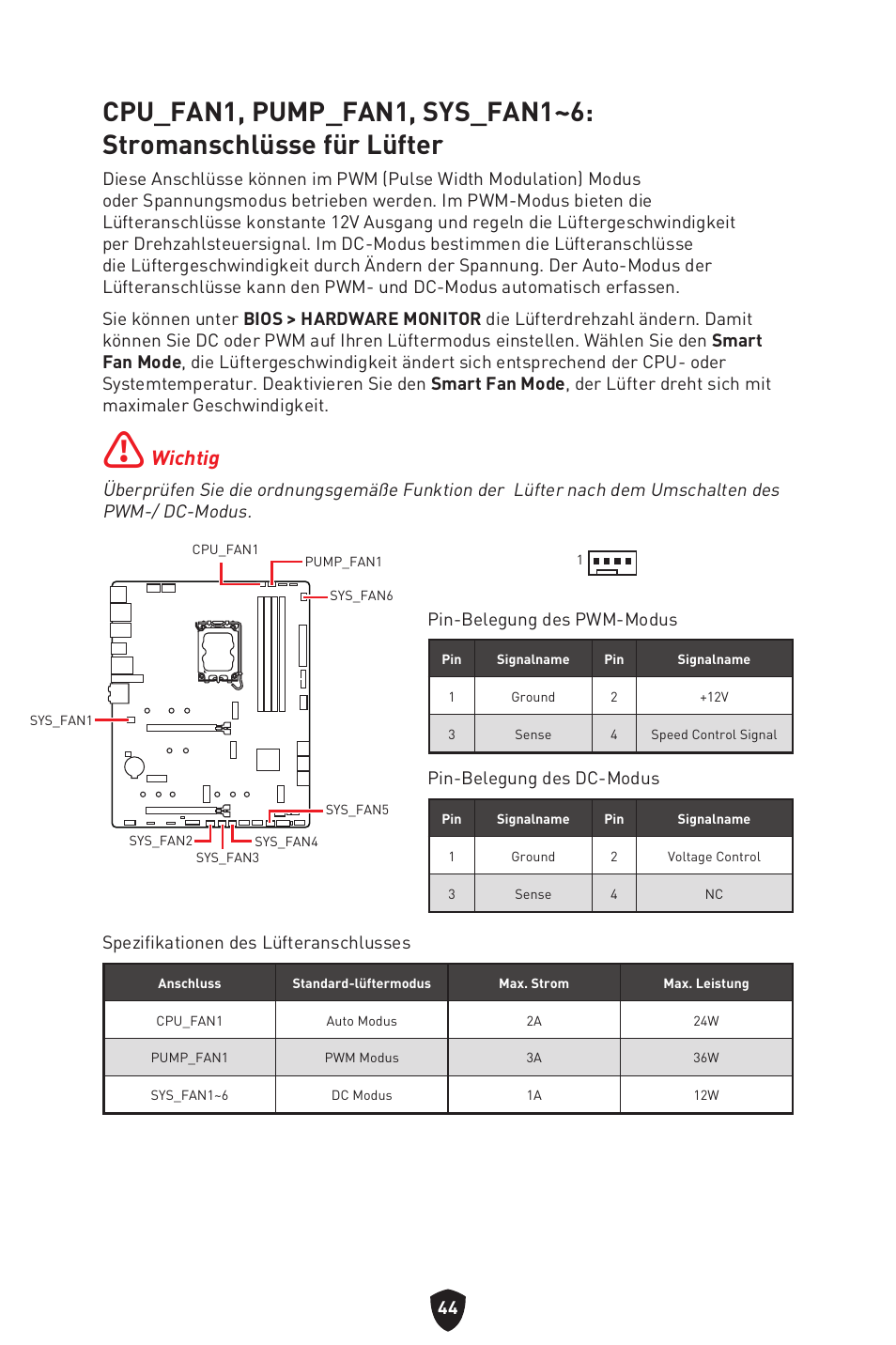 Wichtig | MSI MAG Z790 TOMAHAWK WIFI LGA 1700 ATX Motherboard User Manual | Page 103 / 470