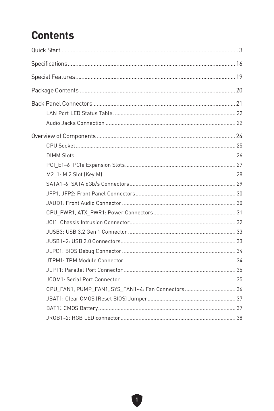 MSI B550 GAMING GEN3 AM4 ATX Motherboard User Manual | Page 3 / 379