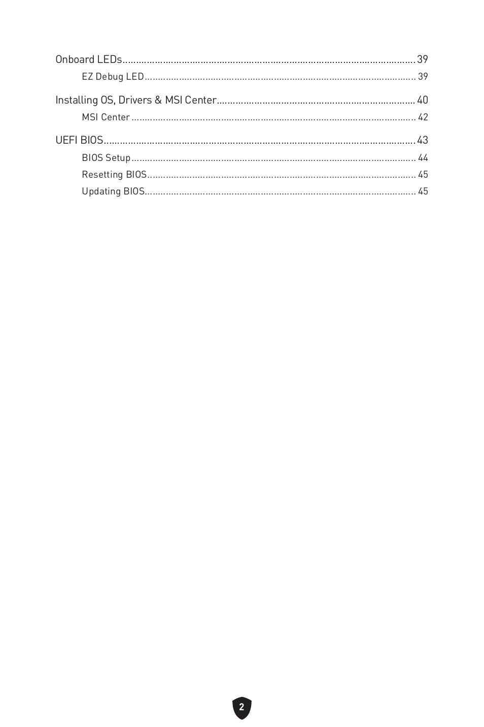 MSI B550 GAMING GEN3 AM4 ATX Motherboard User Manual | Page 4 / 379
