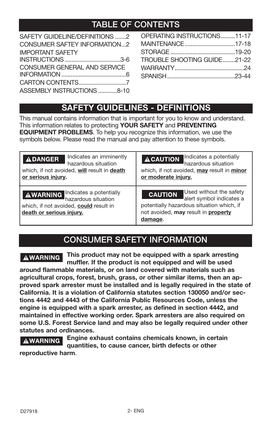 Delta DT2400CS User Manual | Page 2 / 24