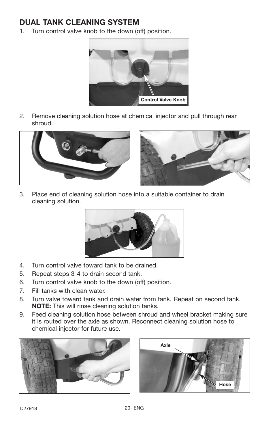 Dual tank cleaning system | Delta DT2400CS User Manual | Page 20 / 24