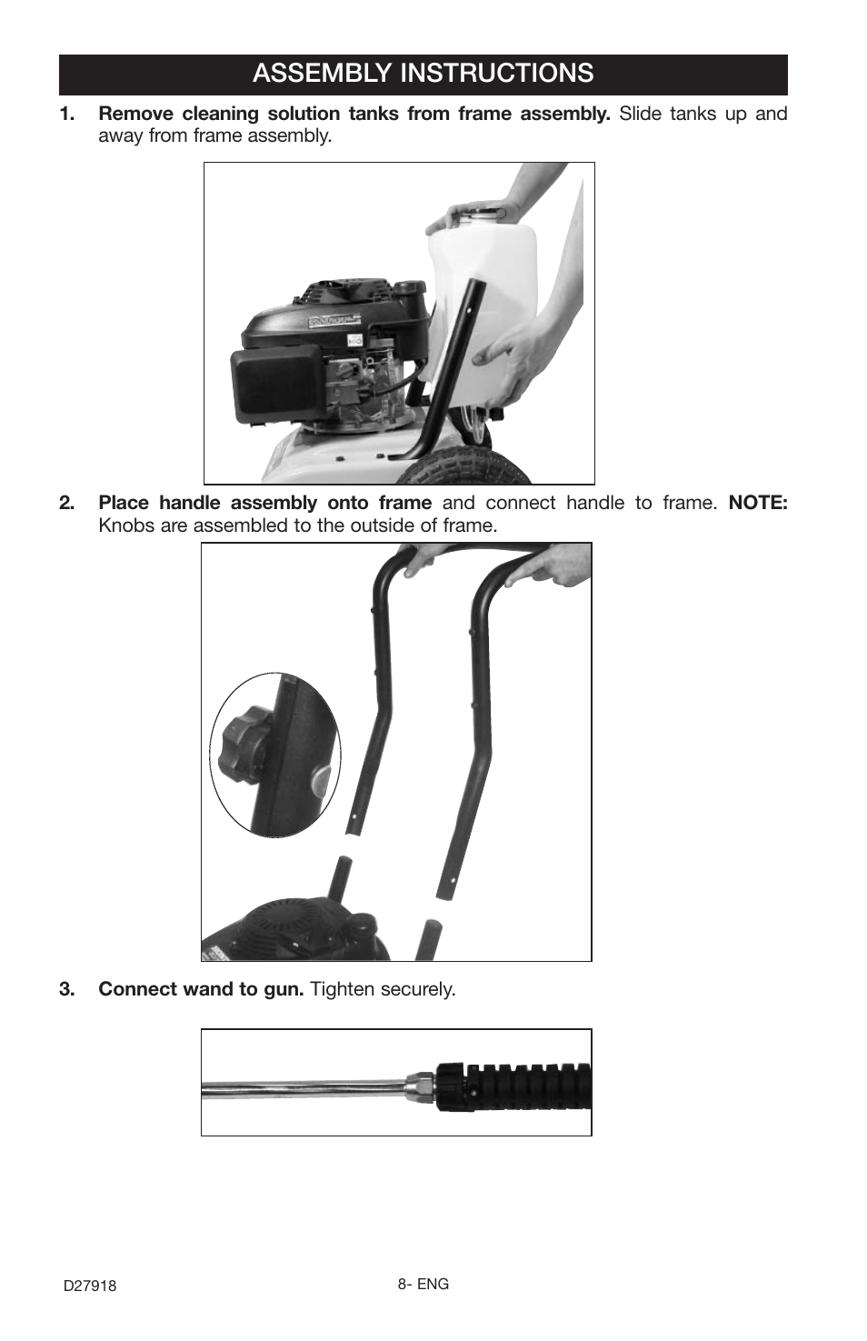 Assembly instructions | Delta DT2400CS User Manual | Page 8 / 24