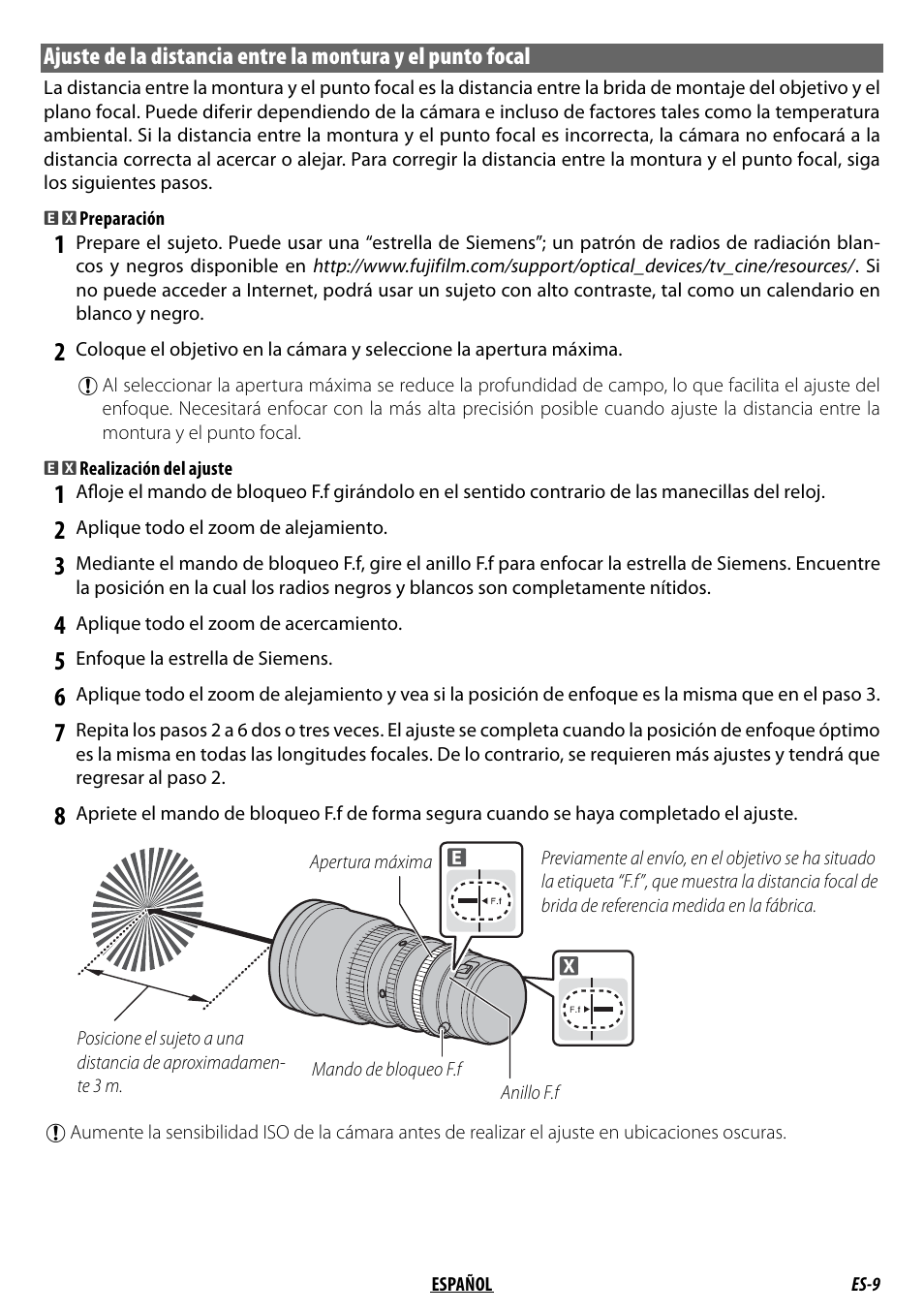 FujiFilm MKX18-55mm T2.9 Lens (Fuji X-Mount) User Manual | Page 49 / 68