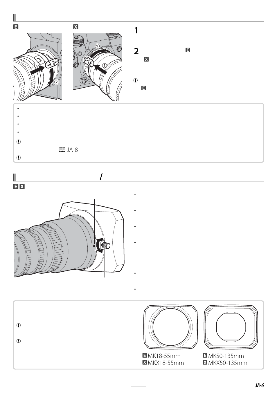 FujiFilm MKX18-55mm T2.9 Lens (Fuji X-Mount) User Manual | Page 7 / 68