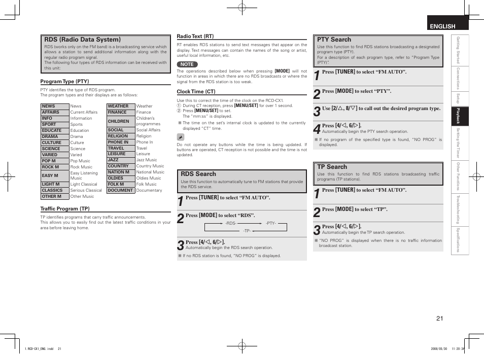 Denon DJ RCD-CX1 User Manual | Page 25 / 36