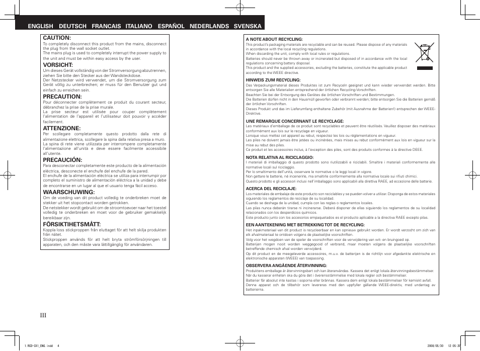 Denon DJ RCD-CX1 User Manual | Page 4 / 36