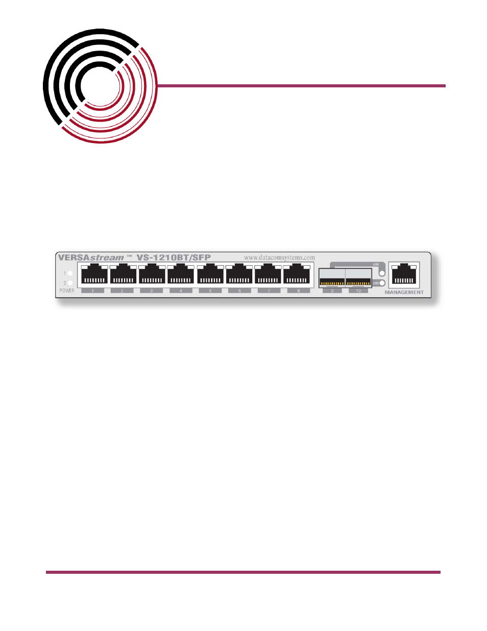 Datacom Systems VS-1200 User Manual | 54 pages