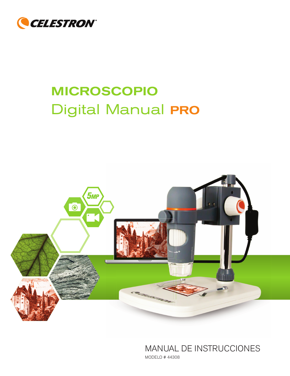 44308_manual_sp, Digital manual, Microscopio | Celestron Handheld Digital Microscope Pro (Gray) User Manual | Page 27 / 65