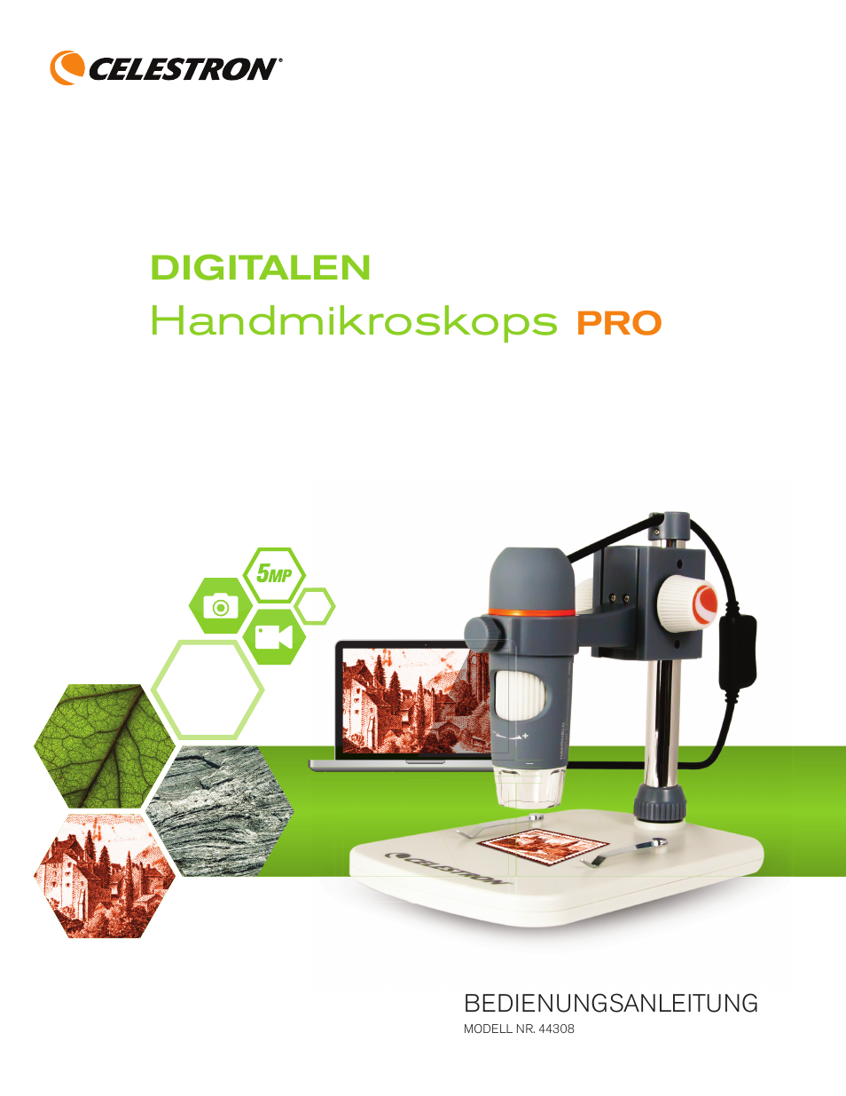 44308_manual_ger, Handmikroskops | Celestron Handheld Digital Microscope Pro (Gray) User Manual | Page 40 / 65