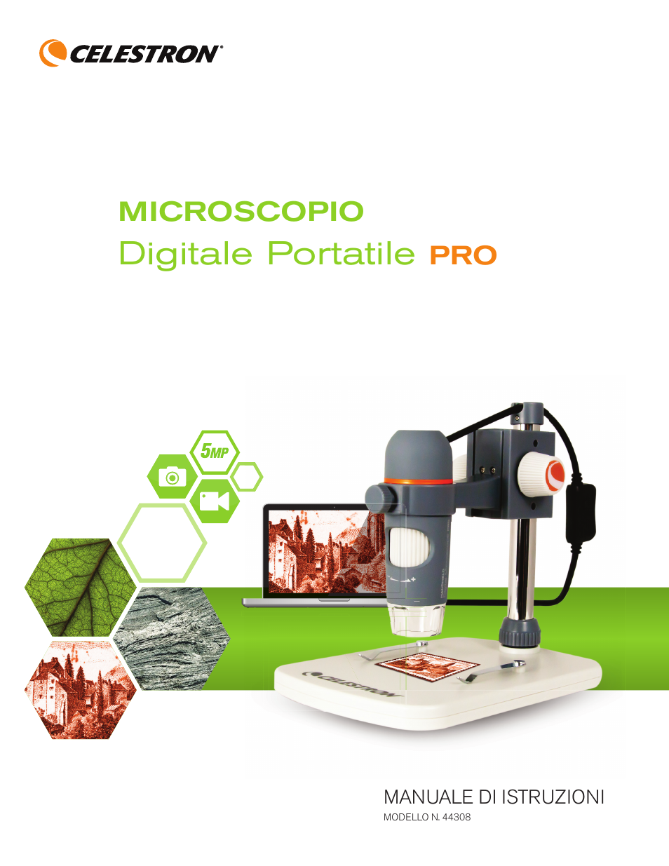 44308_manual_it, Digitale portatile | Celestron Handheld Digital Microscope Pro (Gray) User Manual | Page 53 / 65