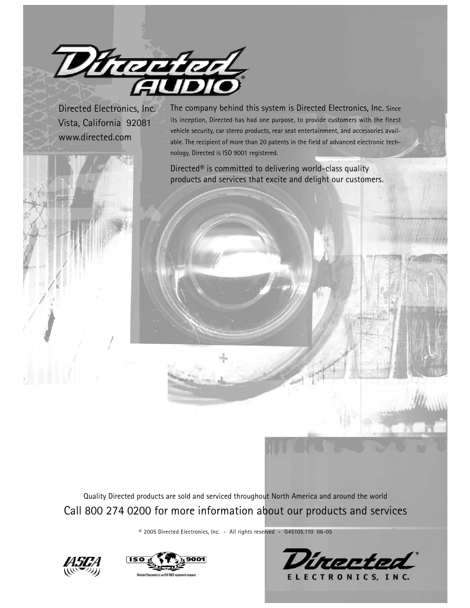 Directed Audio D1200 User Manual | Page 26 / 26