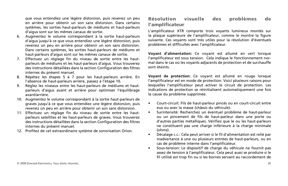 Directed Audio XTR5002 User Manual | Page 31 / 100