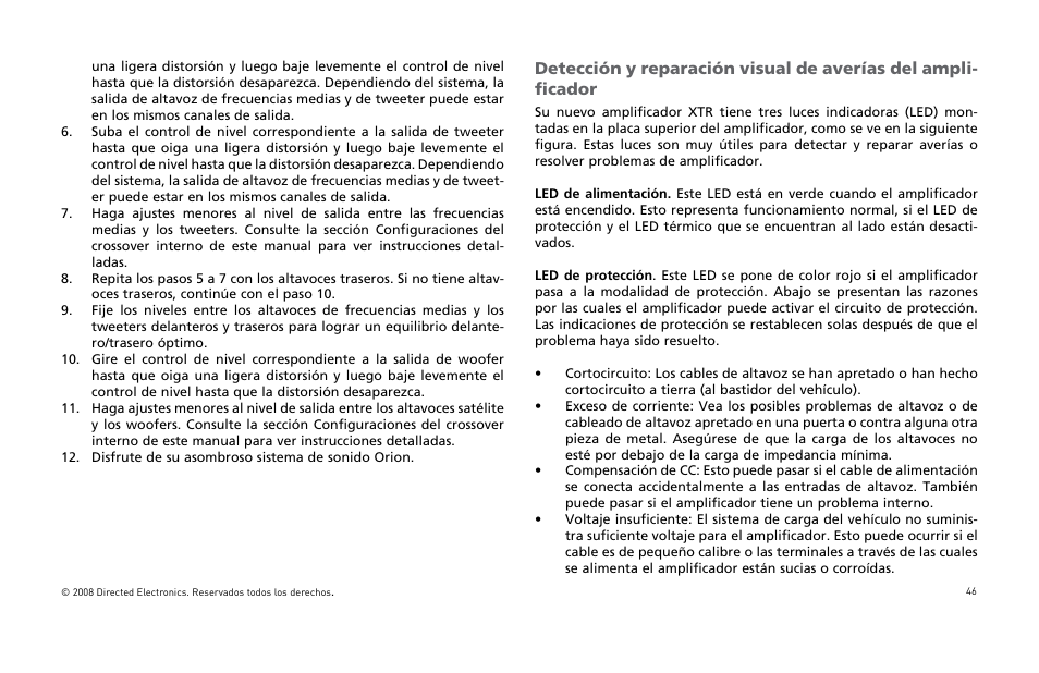 Directed Audio XTR5002 User Manual | Page 47 / 100