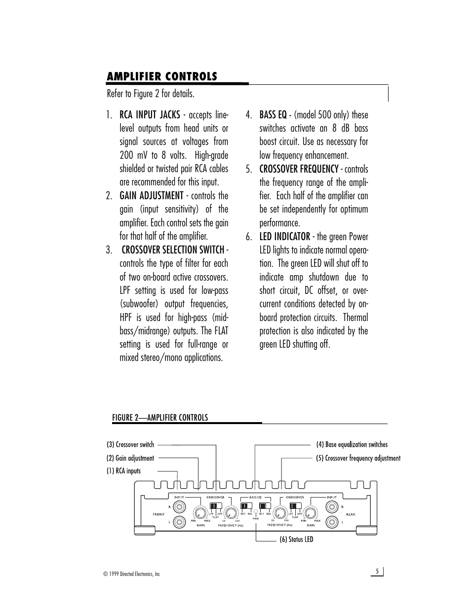 Directed Audio 200/500 User Manual | Page 7 / 12