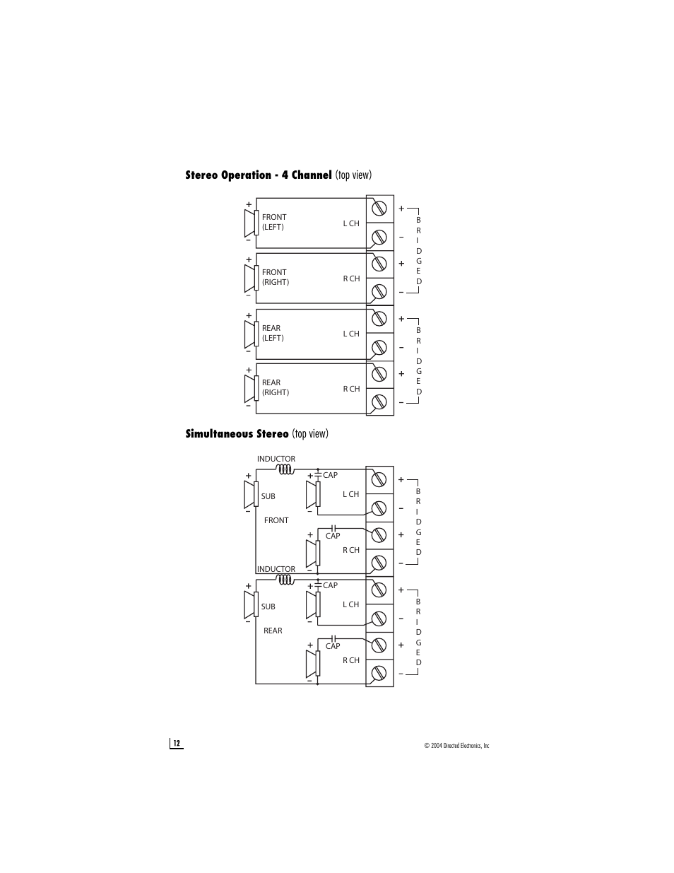 Top view) | Directed Audio A502 User Manual | Page 12 / 18
