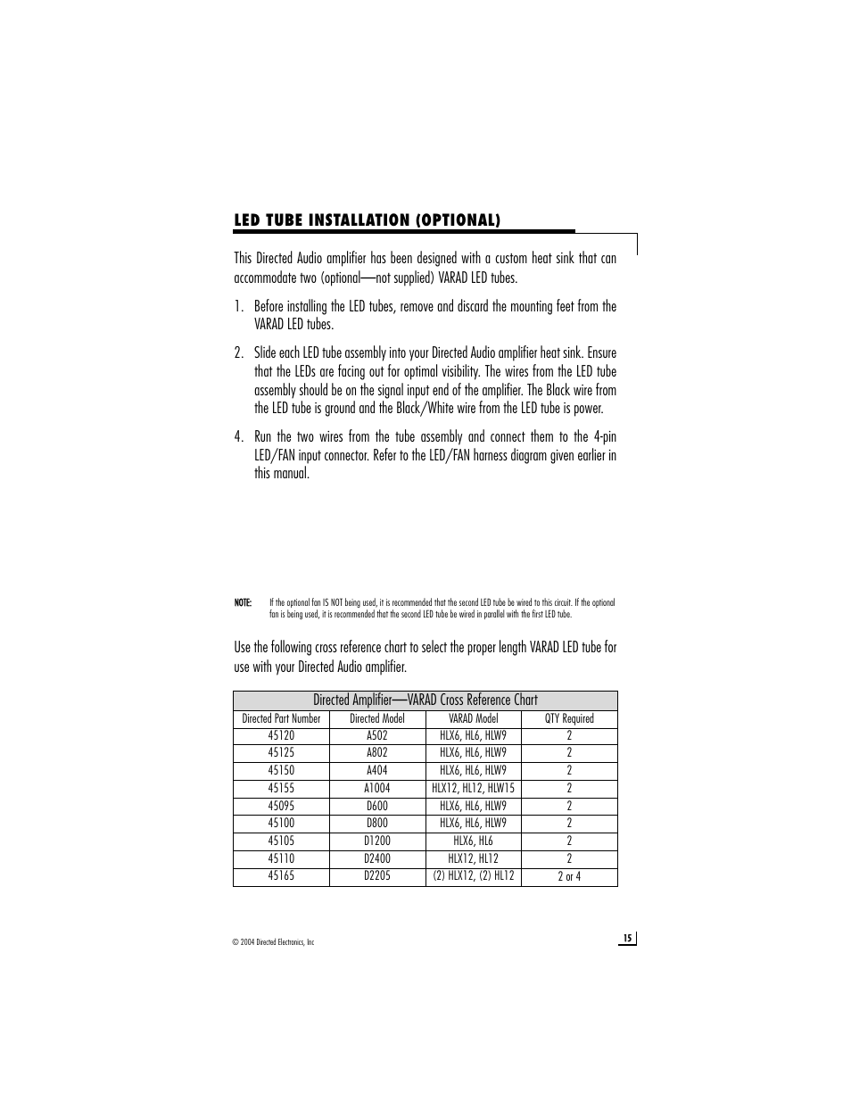 Directed Audio A502 User Manual | Page 15 / 18