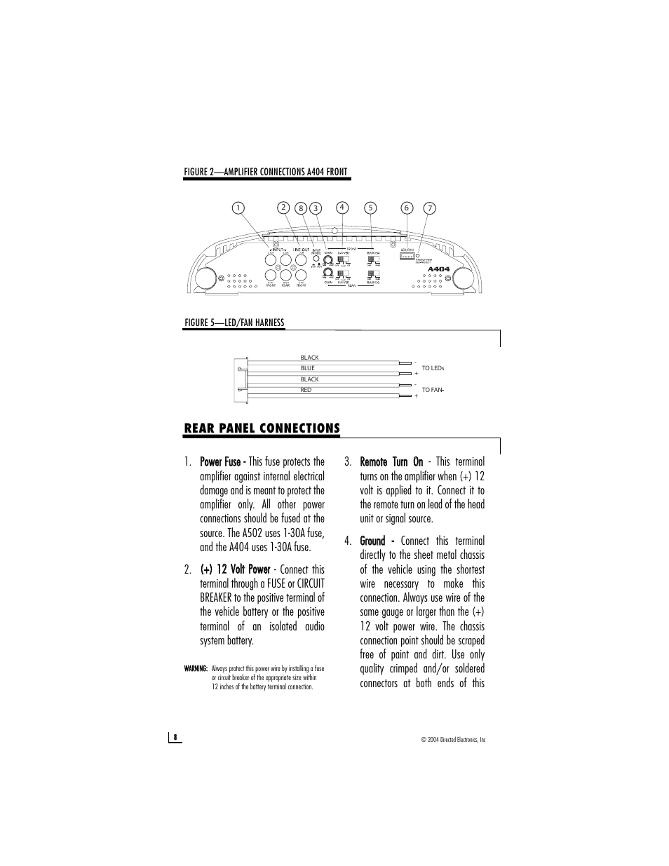 Directed Audio A502 User Manual | Page 8 / 18