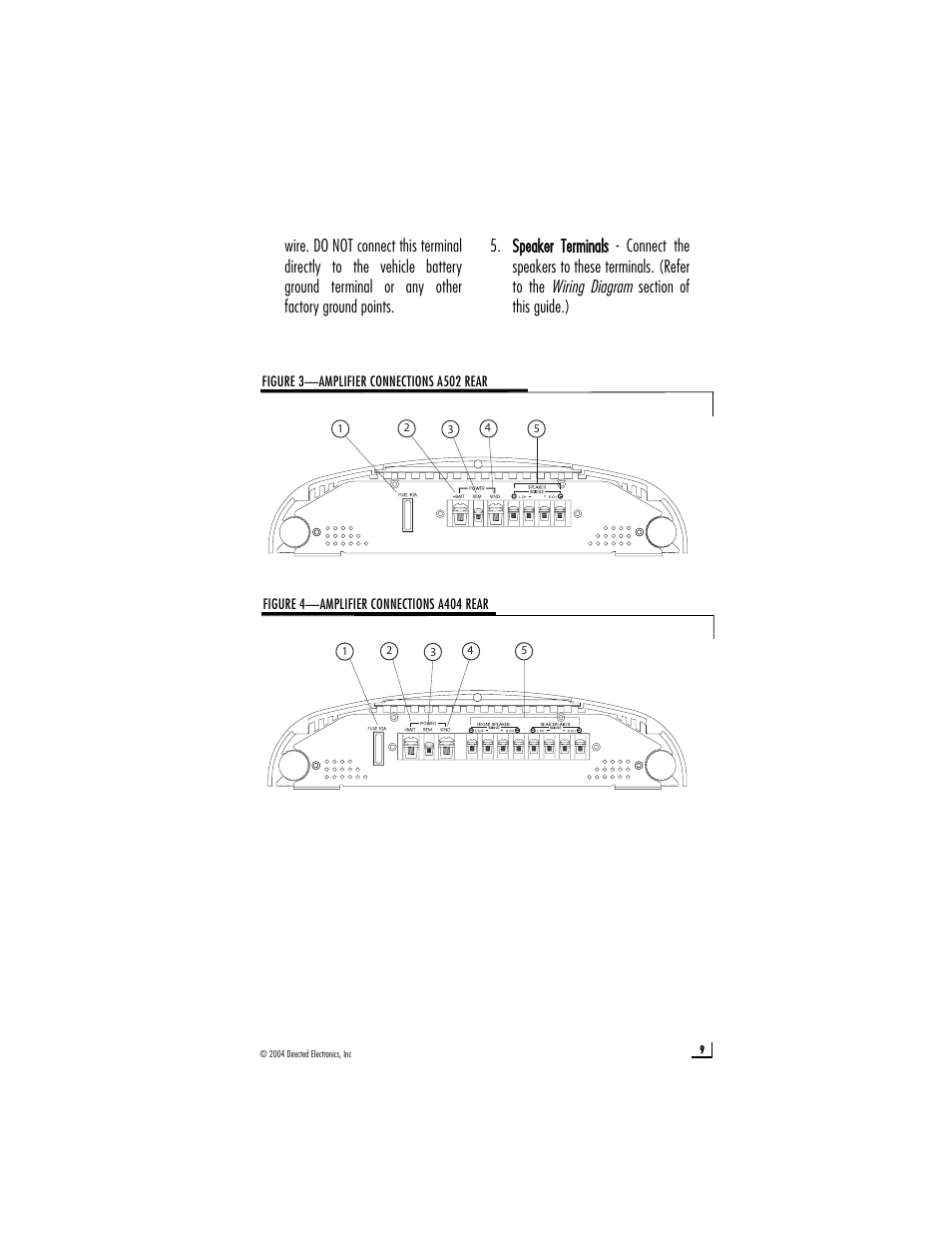 Directed Audio A502 User Manual | Page 9 / 18