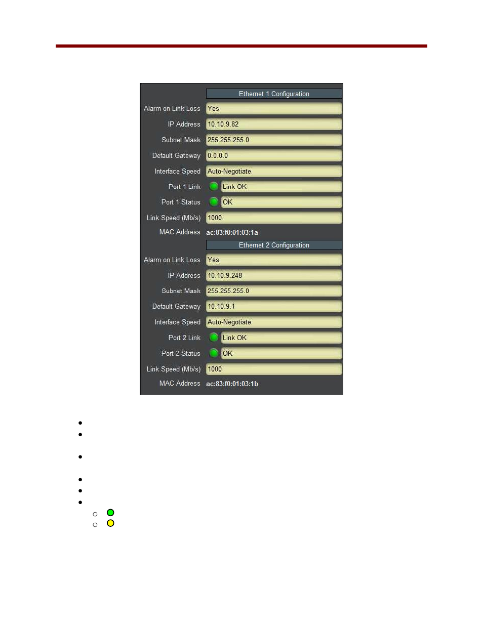 Network statistics interfaces tab | Cobalt Co9992-4ENC-4K-HEVC Software-Defined Broadcast Encoder User Manual | Page 28 / 135
