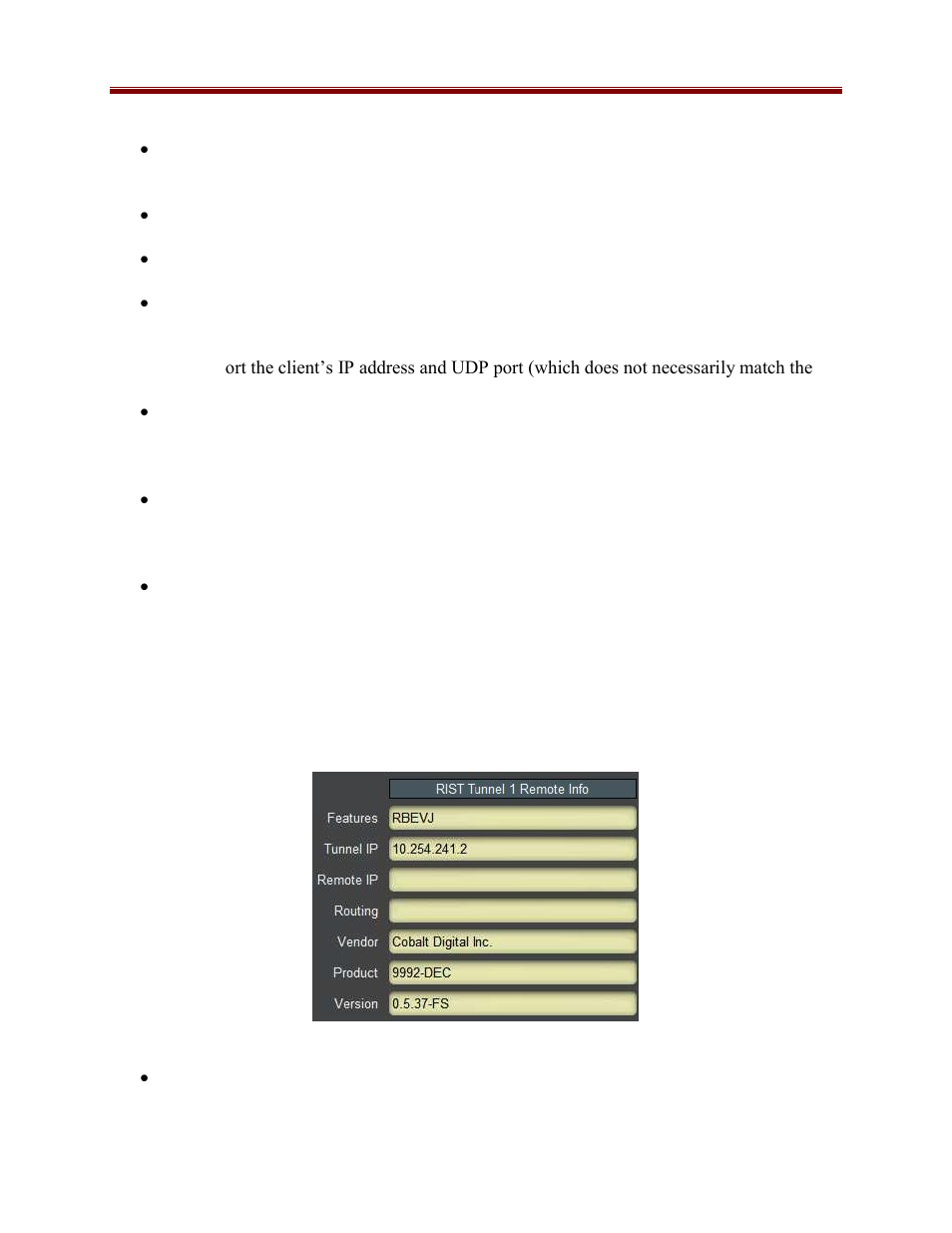 Network statistics remote info tab | Cobalt Co9992-4ENC-4K-HEVC Software-Defined Broadcast Encoder User Manual | Page 32 / 135