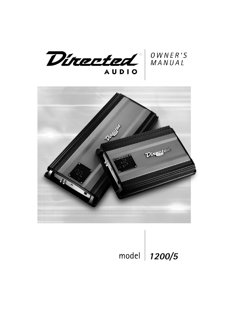 Directed Audio model 1200/5 User Manual | 20 pages