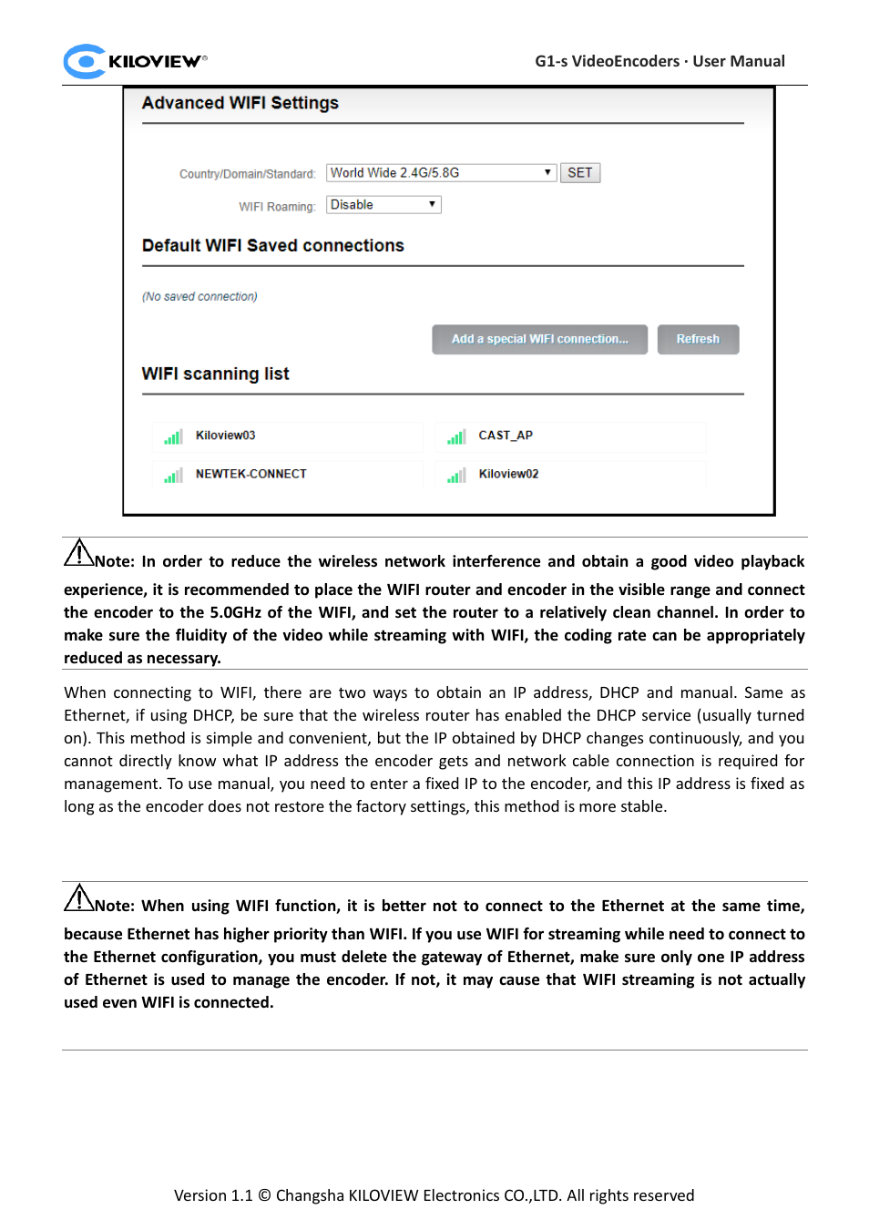 Kiloview 3G-SDI to H.264 Wireless Video Encoder User Manual | Page 14 / 50