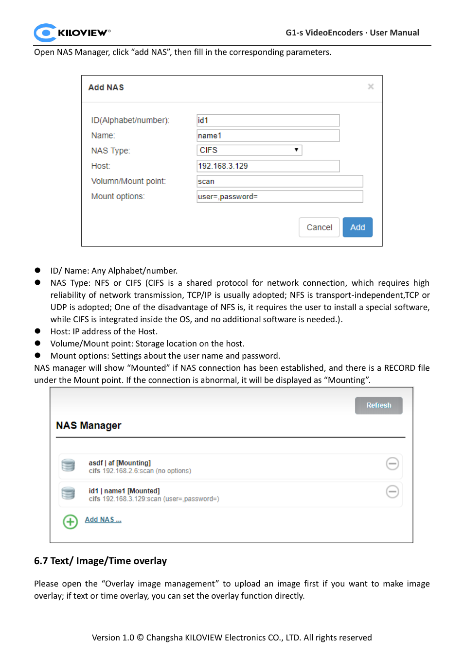 Mage, Ime overlay | Kiloview 3G-SDI to H.264 Wireless Video Encoder User Manual | Page 41 / 50