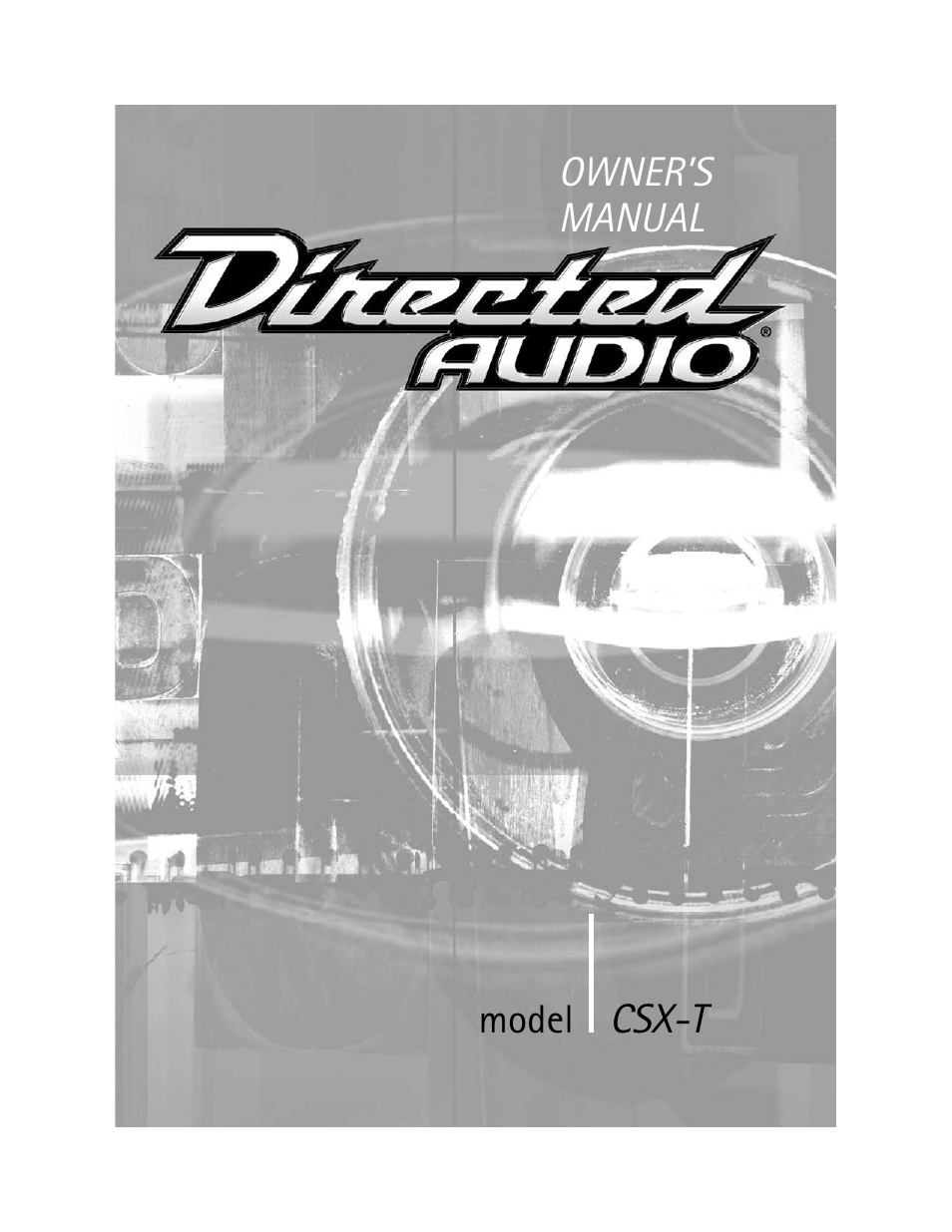 Directed Audio CSX-T User Manual | 9 pages